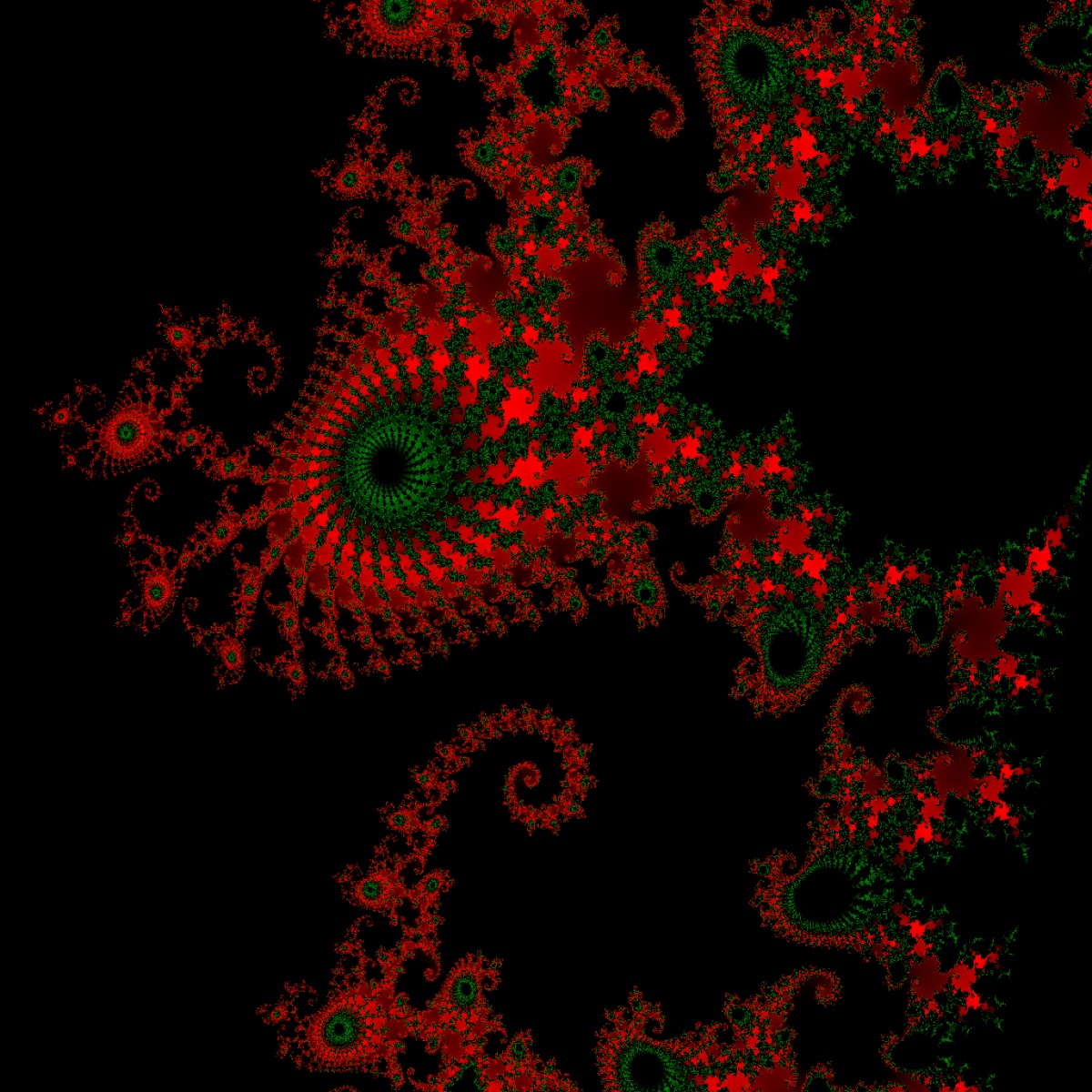 Mandelbrot elephant valley (red)