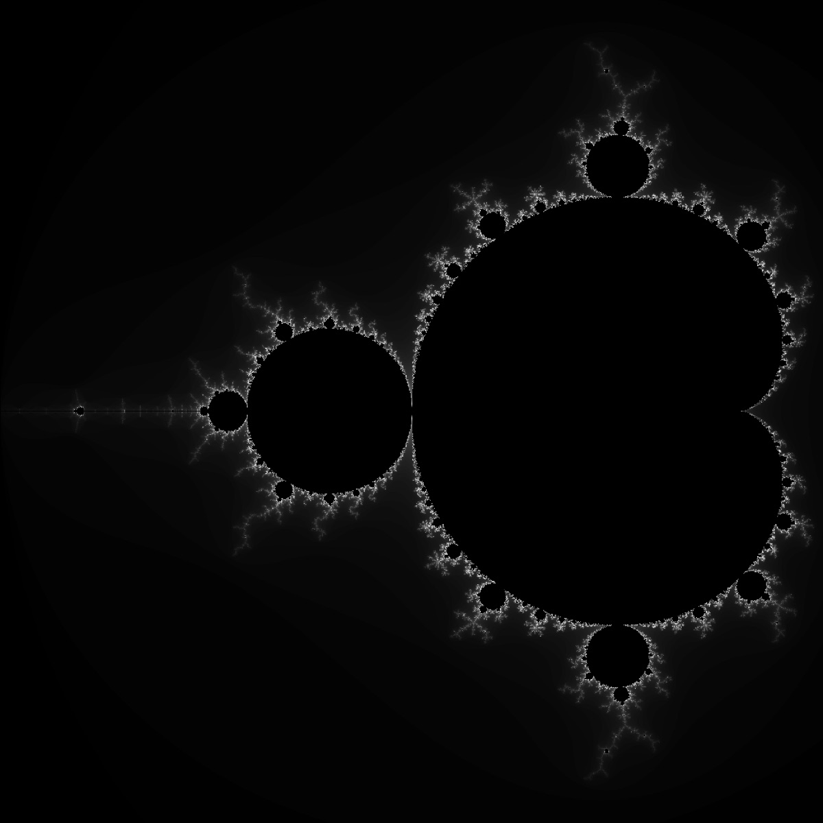 Mandelbrot full zoom (black & white)