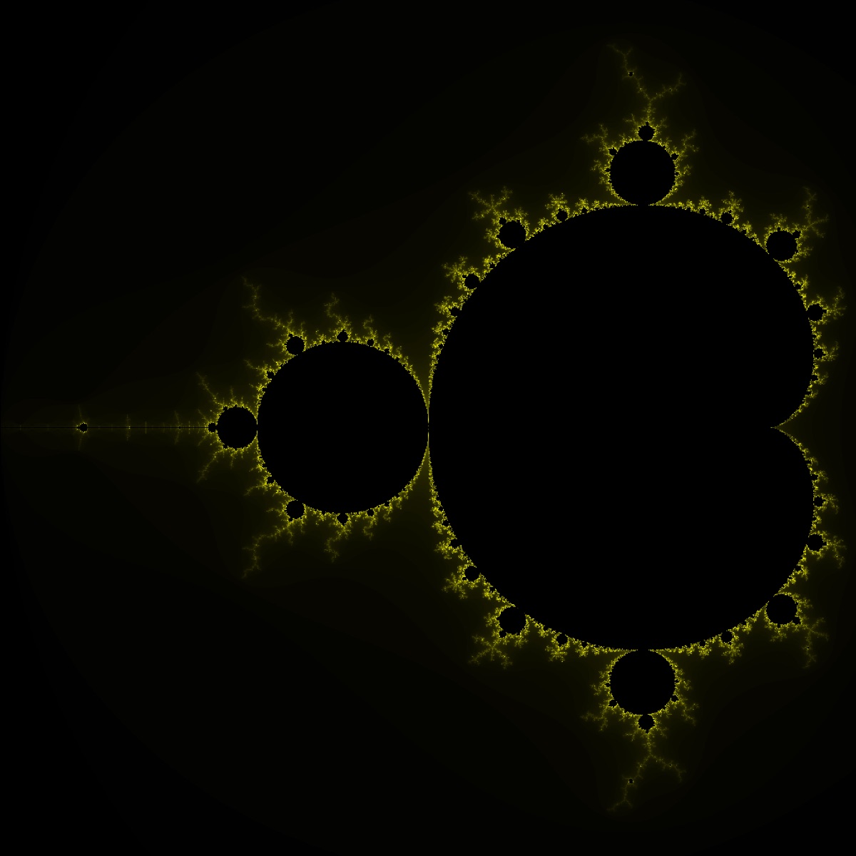 Mandelbrot black & yellow
